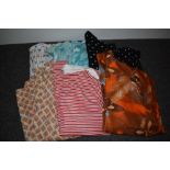 A mixed lot of ladies vintage blouses and tops, predominantly 1970s.