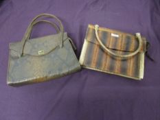 Two vintage handbags.