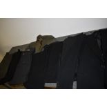 A mixed lot of early gents dress trousers, predominantly with button fly, also included are two suit