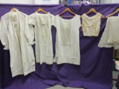 A selection of Victorian underwear, Nightdress, shifts and bloomers amongst this lot,AF, age