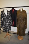Three gents vintage dressing gowns.