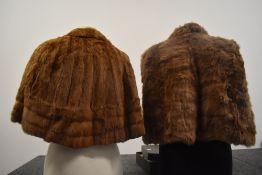 Two 1940s vintage furs including one in advertising box.