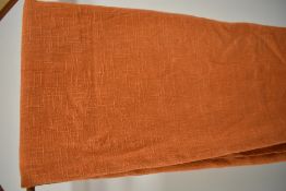 A large length of 1950s/60s orange linen.