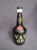 A bottle of Vat 69 Blended Scotch Whisky, 70 proof no capacity stated, by appointment to The