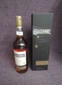 A bottle of Cragganmore 15 Year Old Single Malt Scotch Whisky, double matured in American Oak,