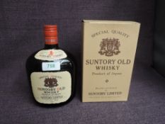 A bottle of Suntory Blended Old Whisky, 86 proof, 760ml, in card box