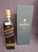 A bottle of Johnnie Walker Blue Label Blended Scotch Whisky, 40% vol, 70cl in card display case