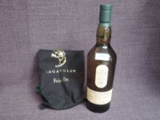 A bottle of Lagavulin 16 Year Old Islay Single Malt Scotch Whisky, Feis Ile 2017, Double Matured
