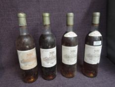 Two bottles of De Luze Bordeaux Contesse Durieu De Lacarelle Nee Lur Saluces Chateau Filhot 1971