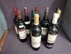 Eleven bottles of Vintage Red Wine, Couleurs Du Sud Cabinet Sauvignon 2008 x3, Kumala Cabinet