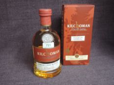 A bottle of Kilchoman 10 Year Old Islay Single Malt Scotch Whisky, Single Cask Release Cask Number
