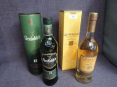 Two bottles of Single Malt Scotch Whisky, Glenmorangie Highland 10 Year Old, The Original, 40%