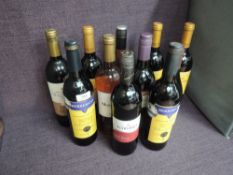 Eleven bottles of Vintage Mixed Wine, Berberana Seleccion Ora x2, Campo Viejo Crianza Rioja 2006 x3,