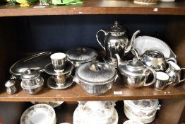 A selection of 20th century Royal Worcester silver glazed tea and dinner wares