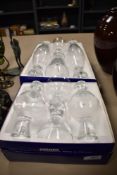 Two sets of mid century Tapio design Wirkkala Finland glasses in boxes