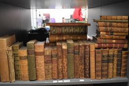 A selection of antiquarian library books including Religious and literary interest