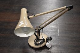 A vintage Anglepoise Model 90 reading lamp