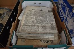 A selection of early 20th century and late Victorian Cumberland Times Newspapers