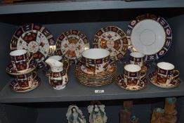 A Fords and Pointon Imari pattern 2614 part tea service in good condition.