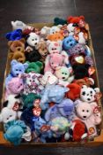 A selection of collectable TY Beanie babies most having original tags