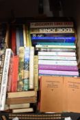 A box of mixed literature including Observers books for Wild animals, Dogs and Birds