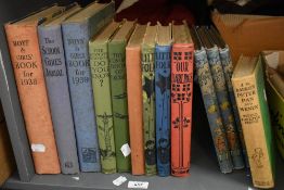 A selection of early 20th century children's annuals, story books and companions
