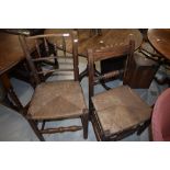 Two 19th Century country kitchen chairs