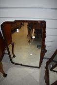 An early 20th Century mahogany wall mirror