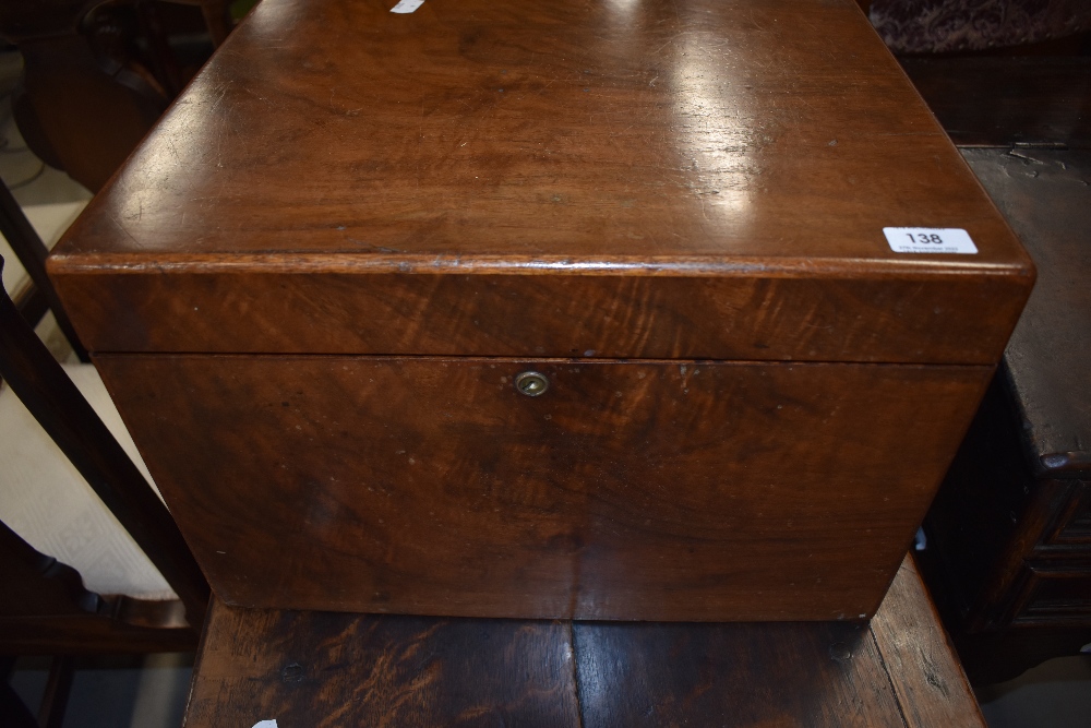 A 19th Century mahogany filing box