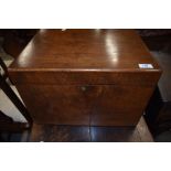 A 19th Century mahogany filing box