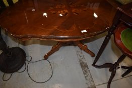 A reproduction Italian style coffee table