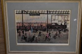 Helen Layfield Bradley, (1900-1979), after, a print, Blackpool South Shore Waterloo Road- railway,