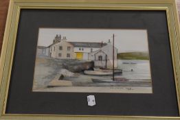 Francis Hirst, (20th century), a watercolour, Kirkcudbright, signed and dated, (19)79, 18 x 27cm,