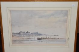 Mario Ottonello, (1929-2012), a watercolour, The Breakwater Childhood Memories, signed and dated