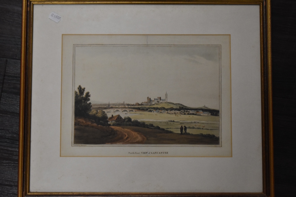 Freebairn, (19th century), after, an engraving, North East View of Lancaster, 26 x 36cm, modern