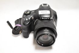 A Sony Cybershot GPS HD digital camera with Zeiss Vario Sonnar lens