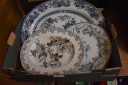 A nice selection of three Wedgwood plates including 'Rose and Jessamine' and 'vine' patterns also