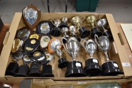 A selection of equine horse related trophies and awards