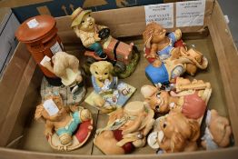 Ten Pendelfin figures including Money-box Girl' and Sherrif (AF). Some showing slight signs of