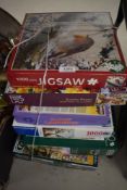 Seven jigsaw puzzles all 1000 pieces.