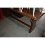 A Gothic style golden oak refectory table