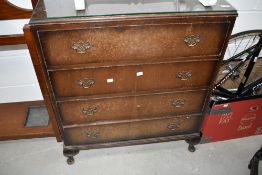 An early 20th Century bedroom chest of four drawers