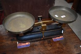 A set of vintage balance scales