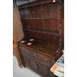 An early 20th Century oak dresser