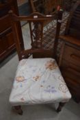 A Victorian mahogany salon chair
