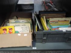 Two boxes of mixed vintage Children's Books including Mr Men Brimax Books, Alison Uttley, Ladybird
