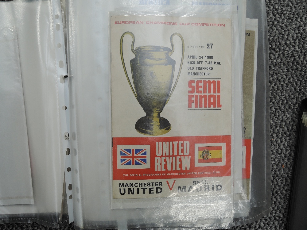 Two folders containing Manchester United Match Day Programmes 1966-1998 including Partizan 13 Aprila - Image 3 of 15