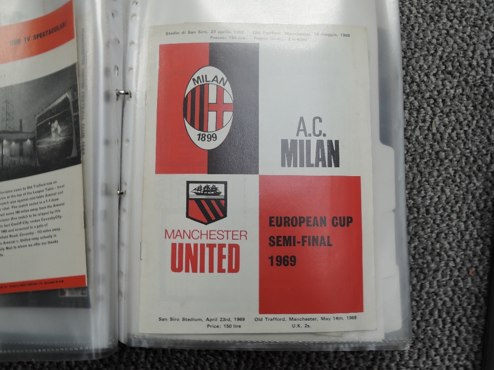 Two folders containing Manchester United Match Day Programmes 1966-1998 including Partizan 13 Aprila - Image 13 of 15