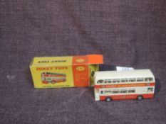 A Dinky diecast, 292 Leyland Atlantean Bus, corporation transport having Regent advertising decal,