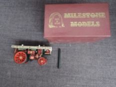 A Limited Edition Milestone Model No1 diecast, Burrel Scenic Showmans Engine 25th Great Dorset Steam